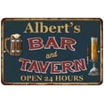 thumbnail image 1 of Albert's Green Bar & Tavern Rustic Sign 16 x 24 Matte Finish Metal 116240047482, 1 of 1