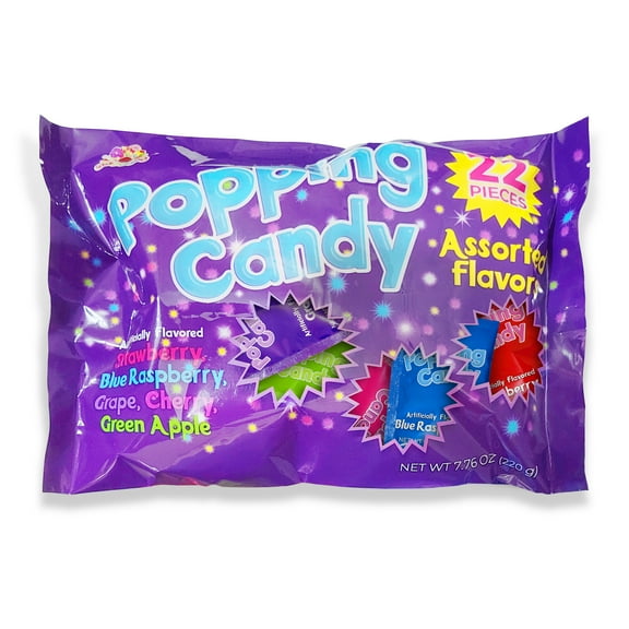 Albert's Popping Candy Assorted Flavor 22 Count 7.76 oz. Bag