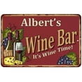 thumbnail image 1 of Albert's Red Wine Bar Gift Metal 8x12 Sign Home Decor 108120054259, 1 of 1