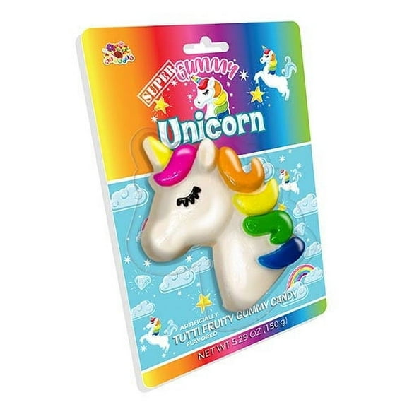 Albert's Super Gummy Unicorn Tutti Fruity Gummy Candy 5.29 oz.