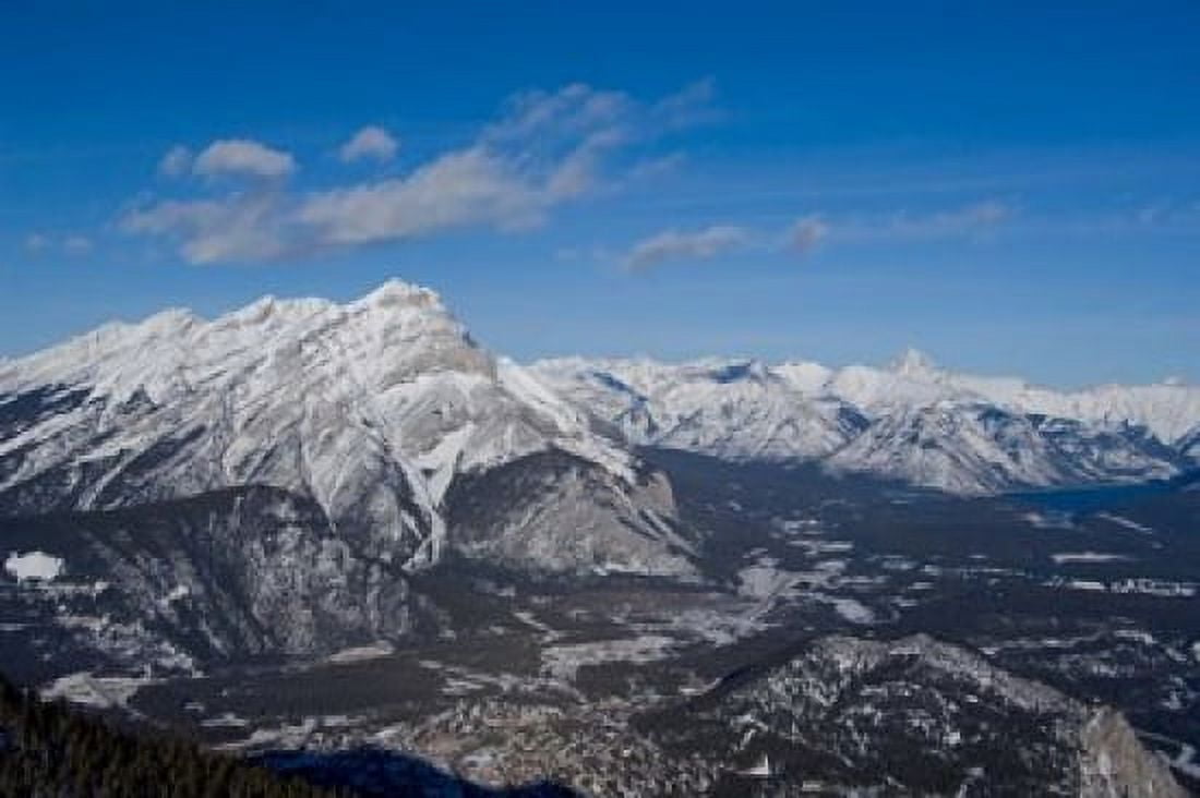 Alberta Banff River Valley Sulphur Mountain Canvas Art - Cindy Miller Hopkins DanitaDelimont (26 x 17)