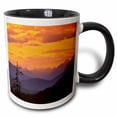 thumbnail image 1 of 3drose, Alberta, Baniff Np, Sunset on Mountain Ridges-cn01 Jmi0009 - Janis Miglavs, 11oz Two-tone Black Mug, 1 of 6