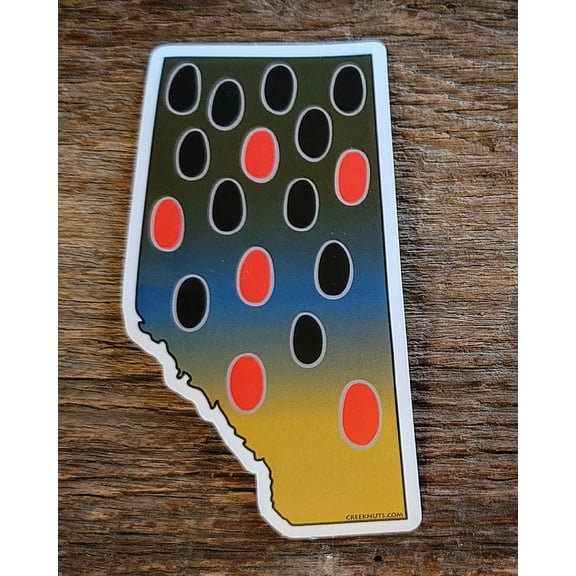 Alberta Brown Trout Skin Sticker Decal