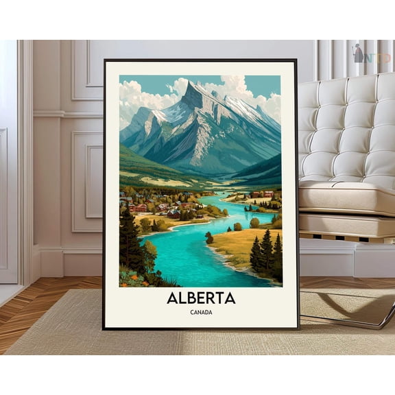 Alberta Canada Landscape Poster, Unframed Paper Poster 11x14in