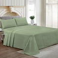 thumbnail image 1 of Alberta King Size Egyptian Cotton Family King Sheet Set Premium 800 TC Super Soft Family King Bed Sheets Moss Solid 27 Inch Deep Pocket 4PC- 1 Flat Sheet, 1 Fitted Sheet & 2 Pillowcase, 1 of 7