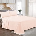 thumbnail image 1 of Alberta King Size Egyptian Cotton Family King Sheet Set Premium 800 TC Super Soft Family King Bed Sheets Peach Solid 12 Inch Deep Pocket 4PC- 1 Flat Sheet, 1 Fitted Sheet & 2 Pillowcase, 1 of 7