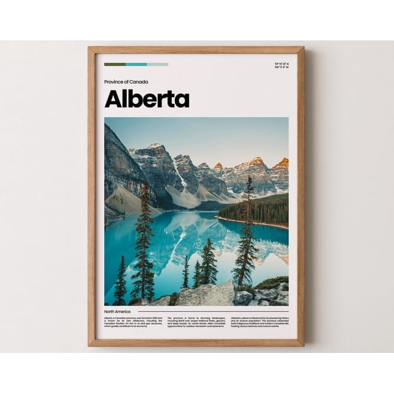 Alberta Poster, Alberta Print, Alberta Photo, Alberta Art, Canada Poster, Canada Print, Travel Poster Gift, 24x36 UNFRAMED