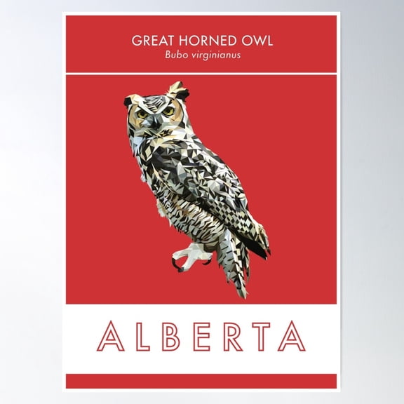 Alberta Poster Wall Art, Modern Wall Decor For Living Room Bedroom, 8x12 UNFRAMED