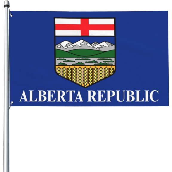 Alberta Republic Est. 2025 Flag We'Re Done Alberta First 01 3x5 Banner Yard Outdoor Flags