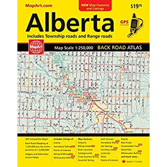 Pre-Owned Alberta Road Atlas: Range & Township Roads (Hardcover) 1553680197 9781553680192