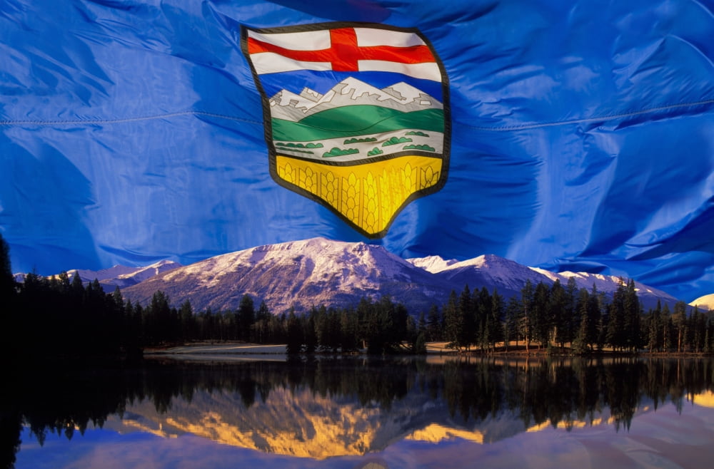 Albertas Rocky Mountains Canvas Art - Corey Hochachka Design Pics (34 x 22)