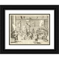 thumbnail image 1 of Alberti, Pietro Francesco 24x19 Black Ornate Wood Framed with Double Matting Museum Art Print Titled - Academia dpitori, 1 of 4