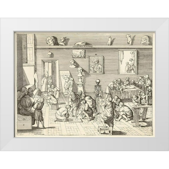 Alberti, Pietro Francesco 24x19 White Modern Wood Framed Museum Art Print Titled - Academia dpitori