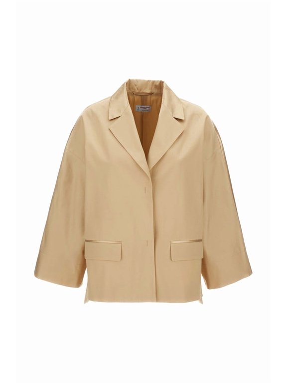 Silk Blend Boxy Jacket (Women's)