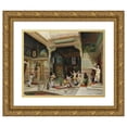 thumbnail image 1 of Alberto Fabbi 18x15 Gold Ornate Wood Frame and Double Matted Museum Art Print Titled - Odalisques (1893), 1 of 4