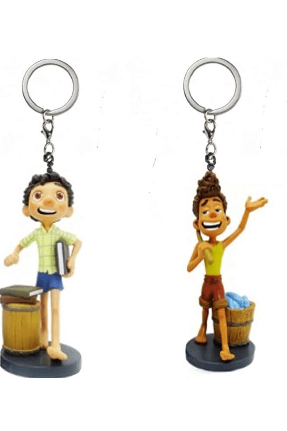 Alberto & Luca Boy Human PVC Key Ring Keychain Figure 4 Sea Monster Figurines