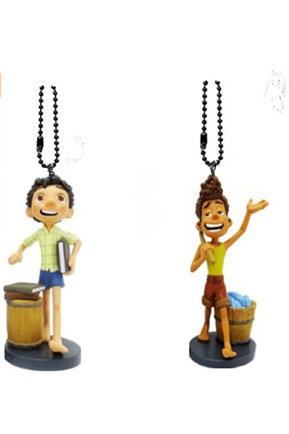 Alberto & Luca Boy Human PVC Keychain Dangler Figure 4 Sea Monster Figurine New