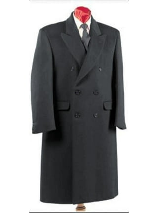 Black Leather Trench Coat Mens Full Length,Leather Duster Coat Long Warm  Winter Overcoat for Men