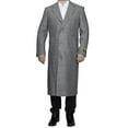 thumbnail image 1 of Alberto Nardoni Gray Wool Blend Luxury Overcoat Topcoat Full Length, 1 of 1
