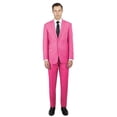 thumbnail image 1 of Alberto Nardoni Mens Suit 2 Piece Suit Regular Cut Flat Front Pants, 1 of 1