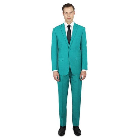 Alberto Nardoni Mens Suit 2 Piece Suit Regular Cut Flat Front Pants