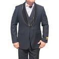 thumbnail image 1 of Alberto Nardoni Mens Vested 1 Button Shawl Tuxedo In Navy Blue, 1 of 1