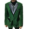 thumbnail image 1 of Alberto Nardoni Velvet Tuxedo Velour Blazer Sport Coat Jacket Available Big Sizes, 1 of 1