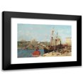 thumbnail image 1 of Alberto Pasini 14x11 Black Modern Framed Museum Art Print Titled - On the Golden Horn, 1 of 5