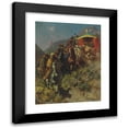 thumbnail image 1 of Alberto Pasini 19x24 Black Modern Framed Museum Art Print Titled - A Caravan on a Mountain Pass (1866), 1 of 5