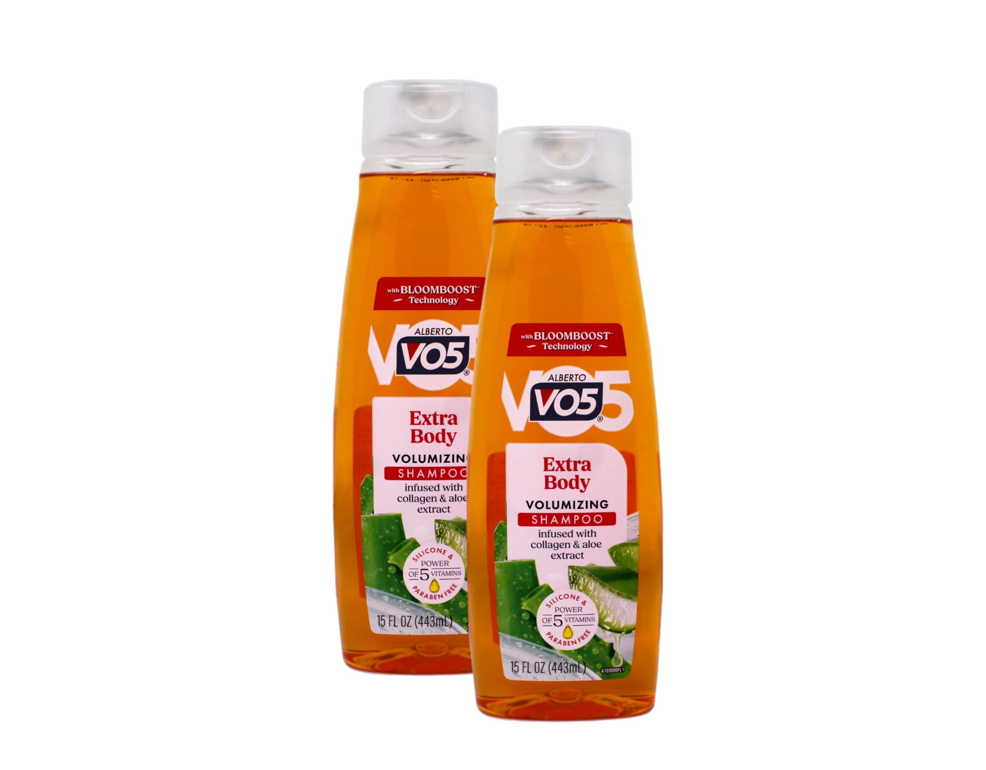 VO5 Extra Body Volumizing Shampoo with Collagen & Aloe, 15 Fl Oz - 2 Pack