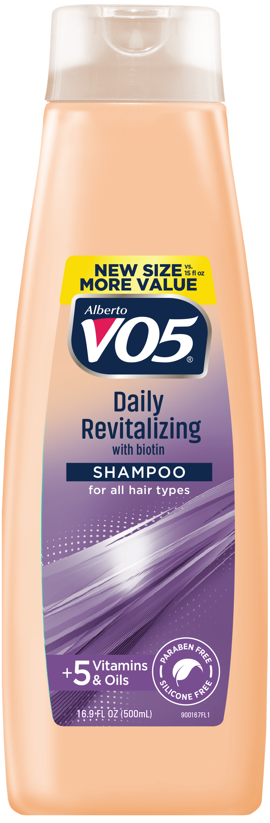 Alberto VO5 Daily Revitalizing Shampoo with Biotin, for All Hair Types,16.9 fl oz - image 1 of 6
