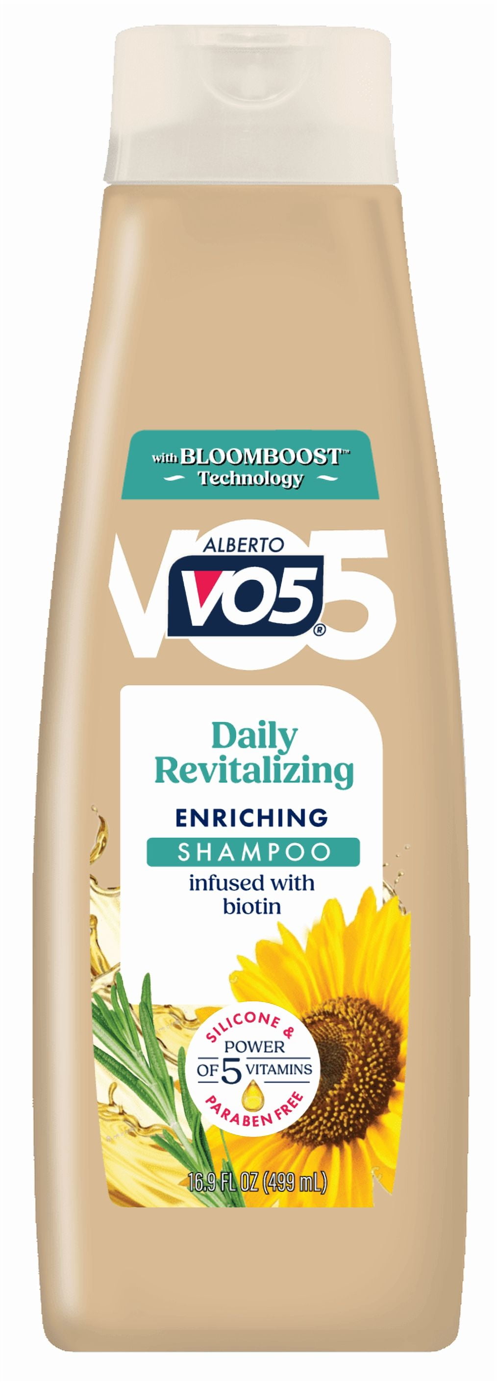 Alberto VO5 Daily Revitalizing Enriching Shampoo with Biotin, Vitamin-Enriched, Paraben Free Formula for Strong, Healthy Hair