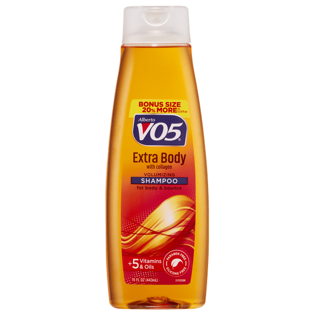 Alberto VO5 Extra Body Hair Shampoo, with Collagen, for Fullness and Volume, 15 fl oz