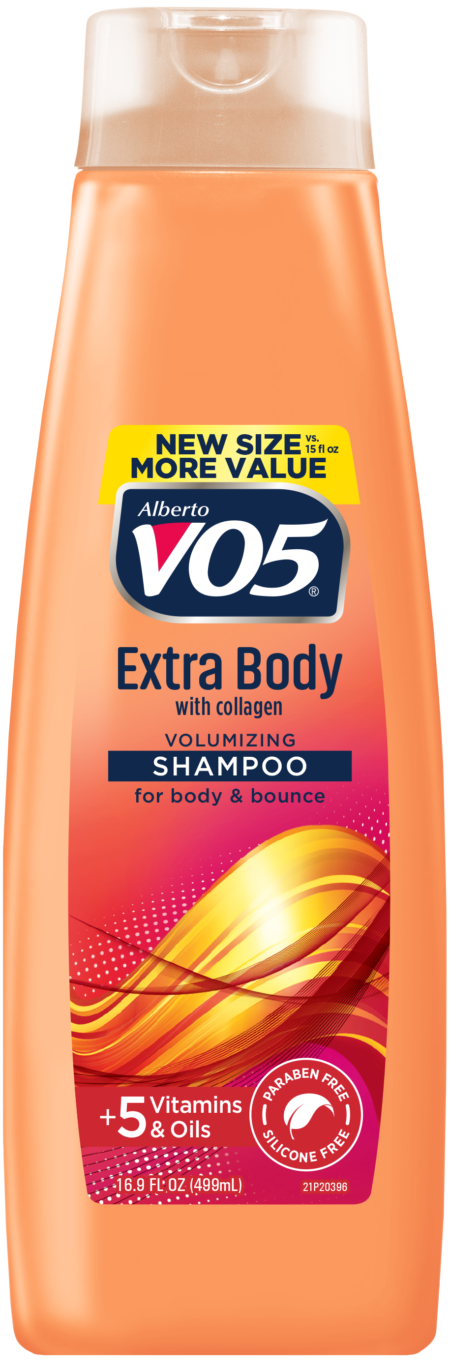 Alberto VO5 Extra Body Volumizing Shampoo with Collagen for All Hair Types, 16.9 oz - image 1 of 6
