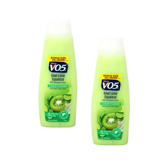Alberto VO5 Kiwi Lime Squeeze Hair Conditioner, 15 Oz, Pack of 2