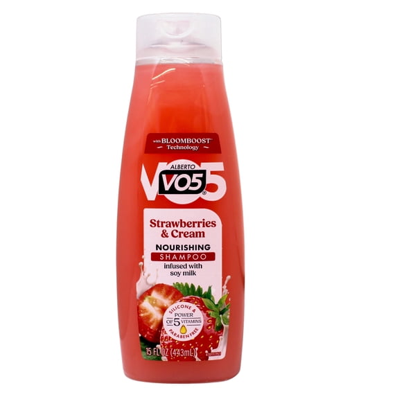 Alberto VO5 Moisture Milks Moisturizing Shampoo, Strawberries & Cream, 12.5 Oz