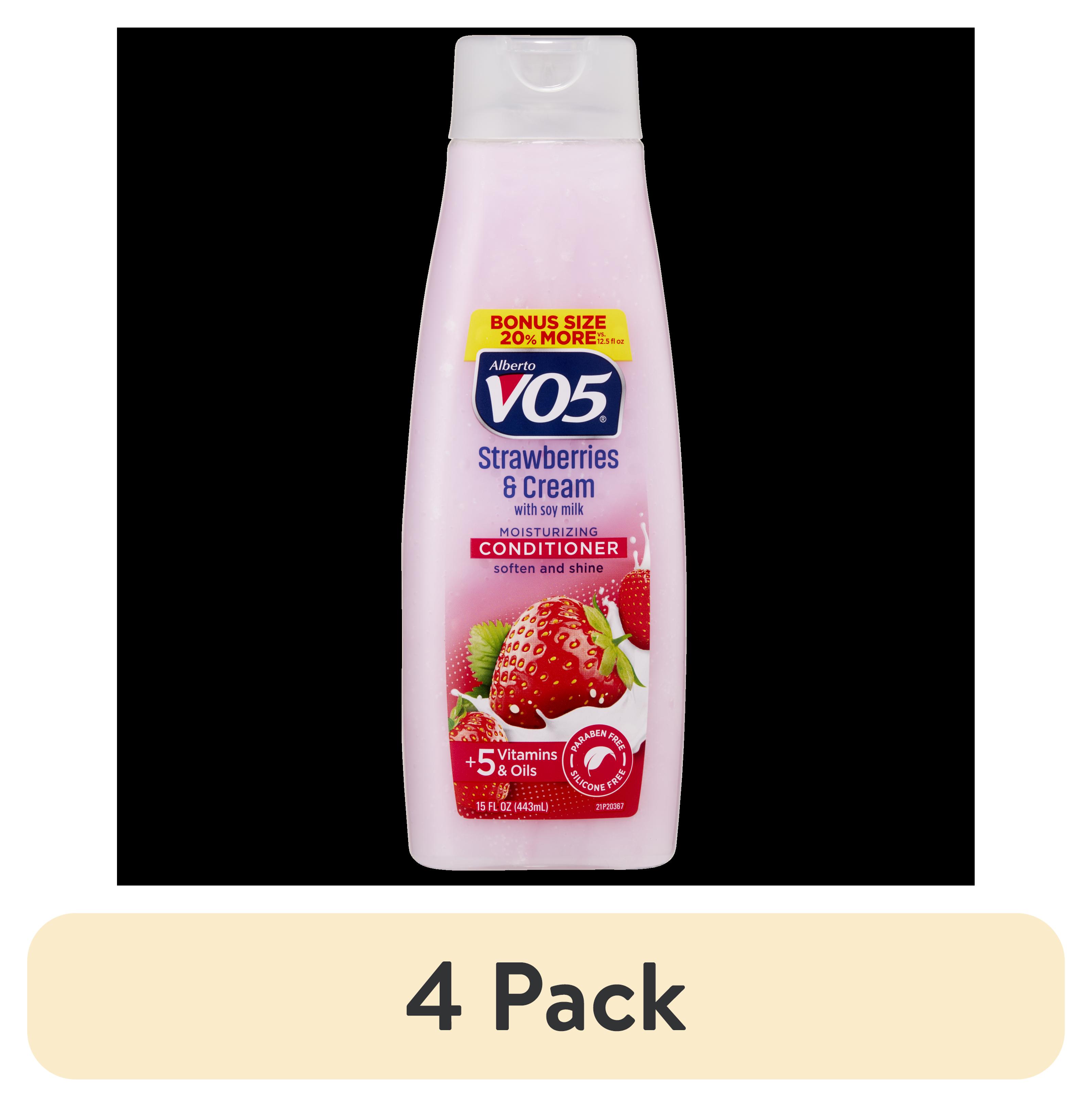 (4 pack) Alberto VO5 Moisture Milks Strawberry and Cream Hair