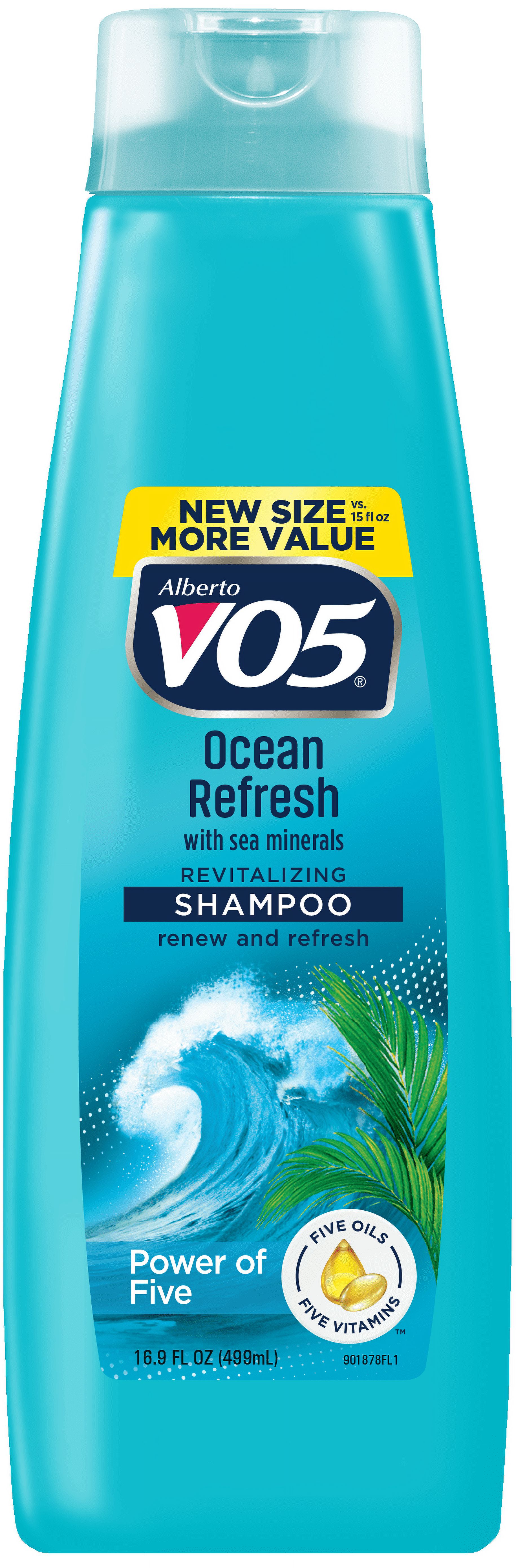 Alberto VO5 Ocean Refresh Revitalizing Shampoo with Sea Minerals, for All Hair Types, 16.9 oz - image 1 of 6