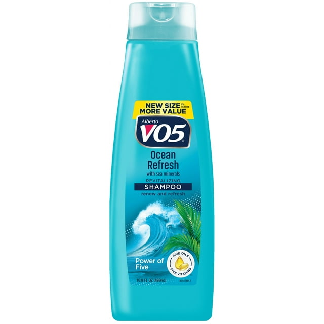 Alberto VO5 Ocean Refresh Revitalizing Shampoo with Sea Minerals, for All Hair Types, 16.9 oz
