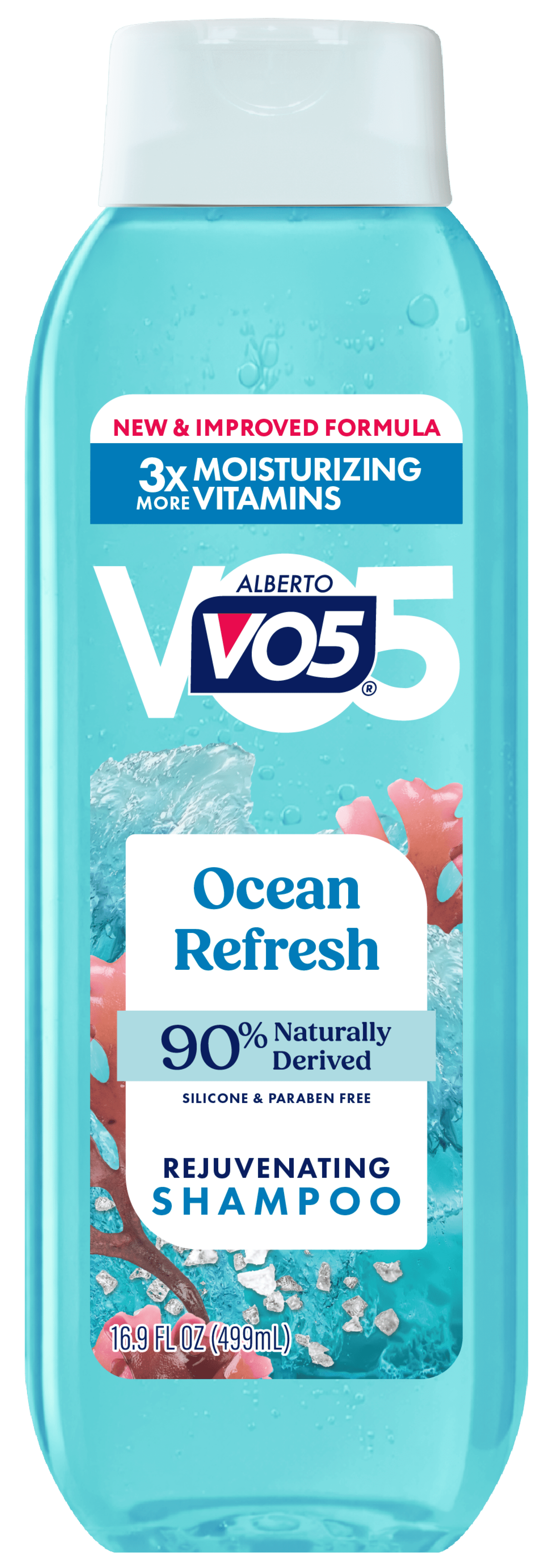 Alberto VO5 Ocean Refresh Rejuvenating Shampoo with Sea Minerals, Paraben Free, Silicone Free, Vitamin-Enriched Formula for Soft & Healthy Hair