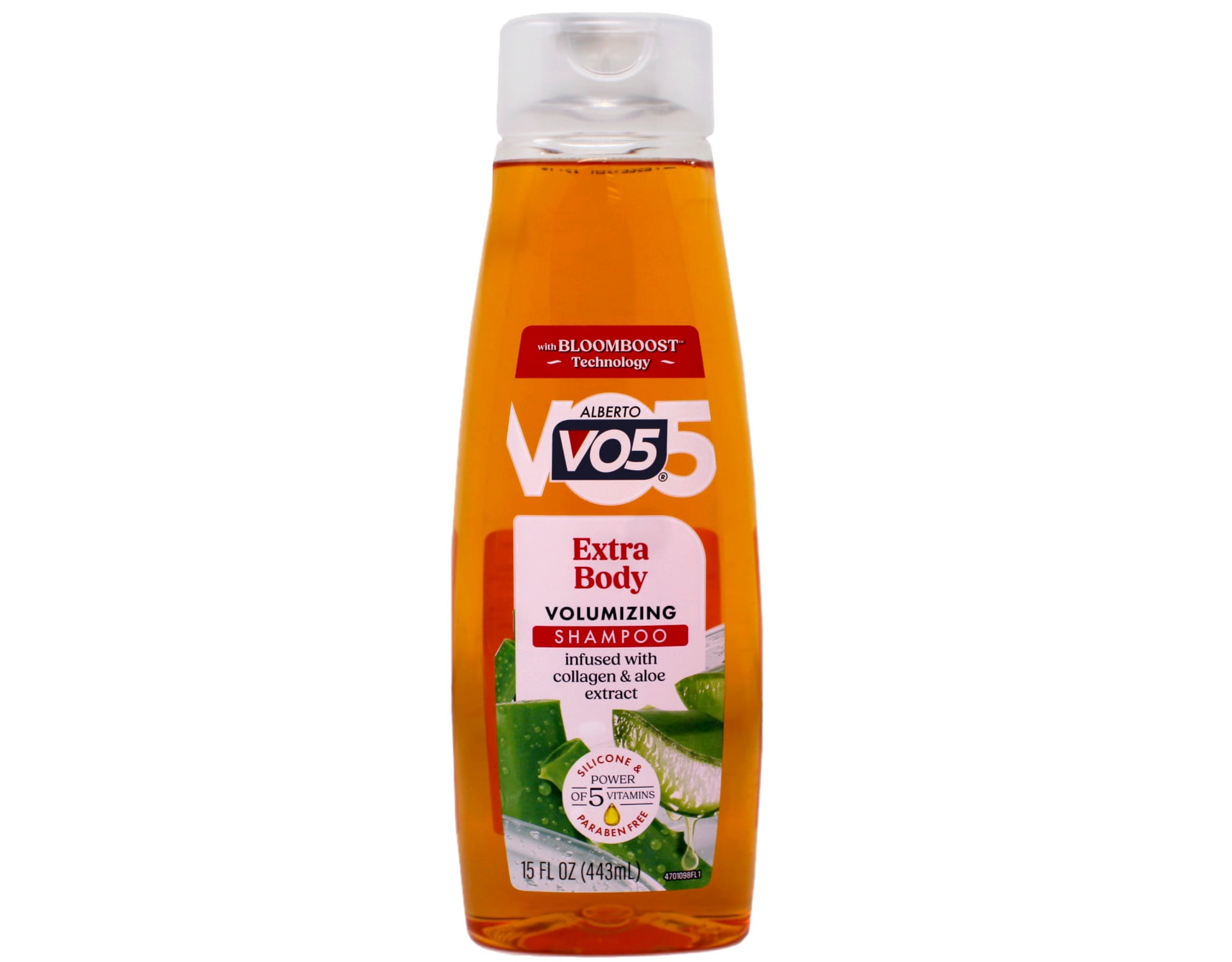 VO5 Extra Body Volumizing Shampoo with Collagen & Aloe, 15 Fl Oz (Pack of 48)