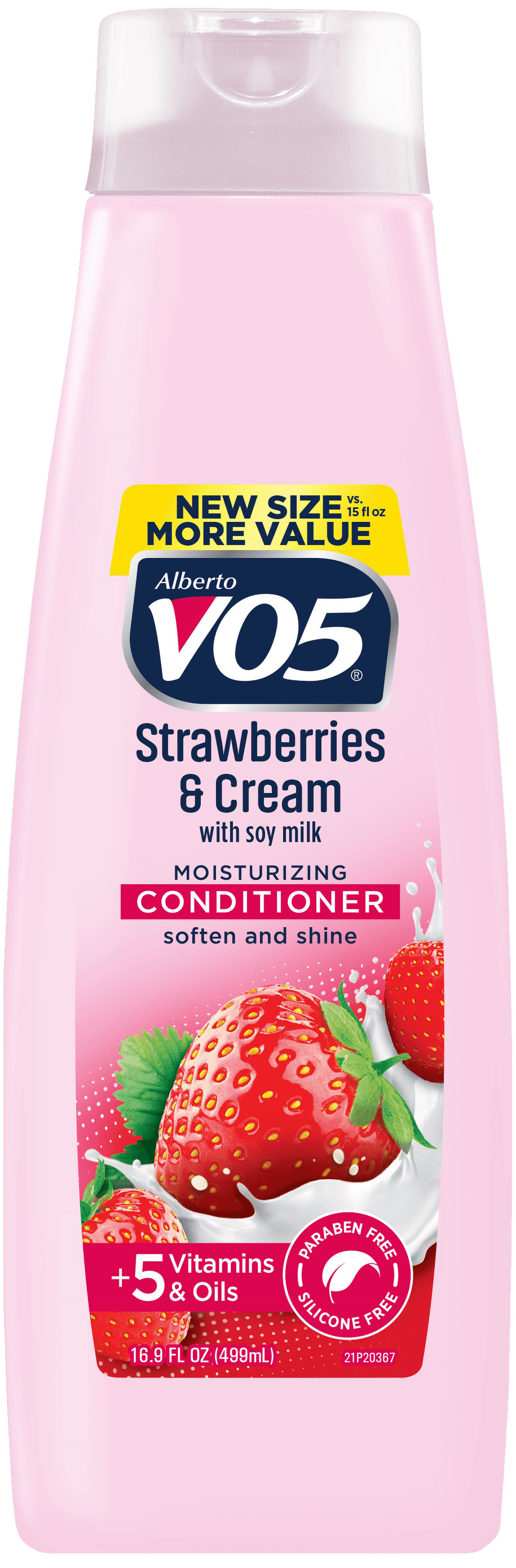 Alberto VO5 Strawberries & Cream Moisturizing Conditioner, for All Hair Types, 16.9 fl oz - image 1 of 6