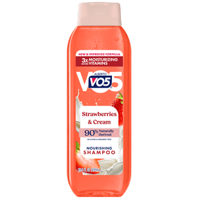 Alberto VO5 Strawberries & Cream Nourishing Shampoo with Soy Milk, Paraben Free, Vitamin-Enriched Formula for Soft, Healthy Hair