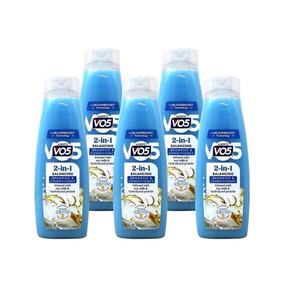 Alberto Vo5 2-in-1 Shampoo & Conditioner 15 fl oz (Pack of 5)