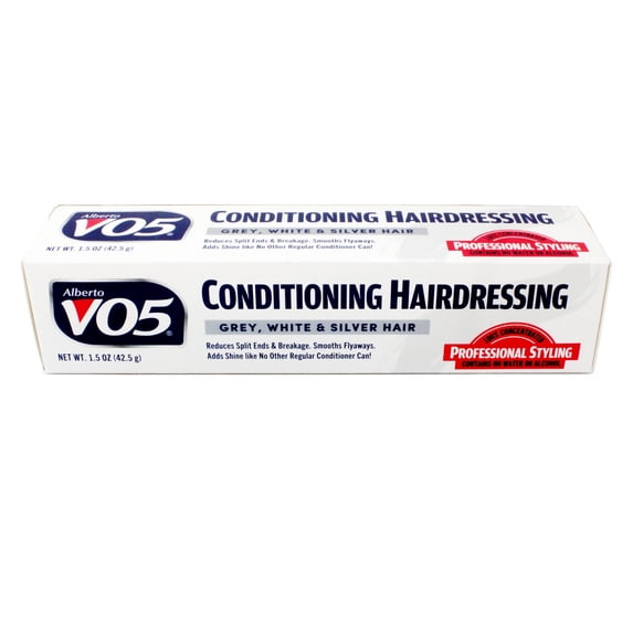 Alberto VO5 Conditioning Hairdressing Frizz Control Conditioner, Gray/White/Silver Blonde, 1.5 OZ