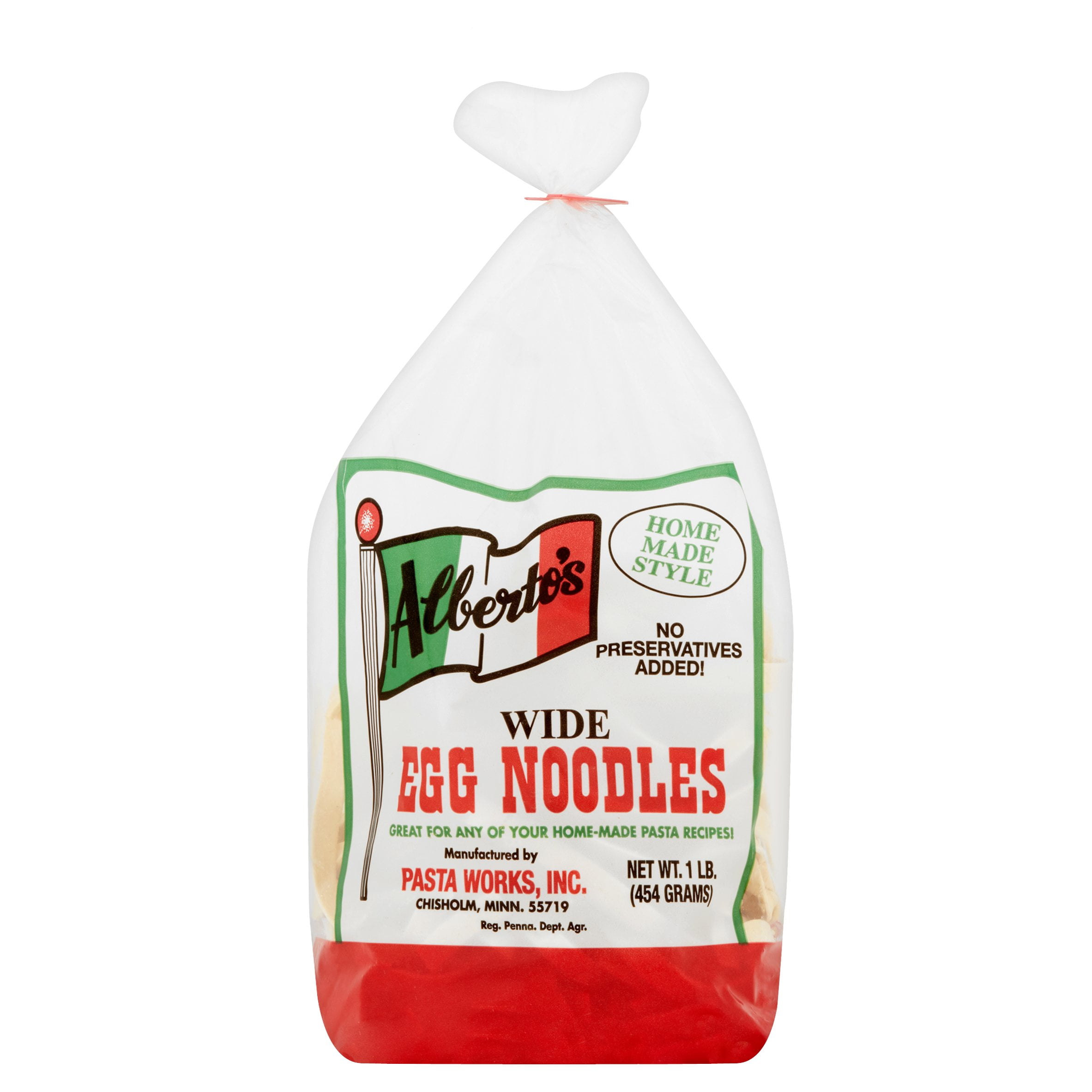 Alberto's Wide Egg Noodles, 1 lb, 6 pack