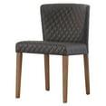 thumbnail image 1 of Albie Diamond Stitching PU Leather Chair, 1 of 5