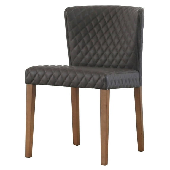 Albie Diamond Stitching PU Leather Chair