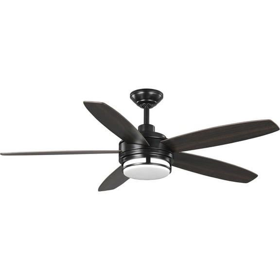 P250036-031-30-Progress Lighting-Albin - Wide - Ceiling Fan - 1 Light - Handheld Remote - Damp Rated in Transitional style - 54 Inches wide by 15.61