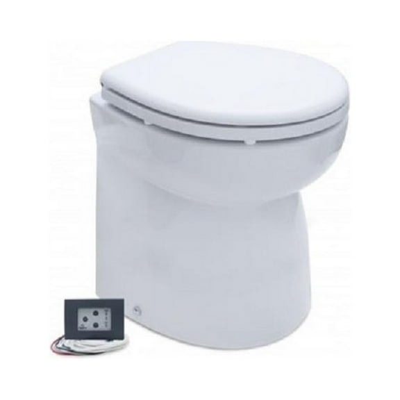 Albin 704014 12V Premium Standard Electric Toilet, White